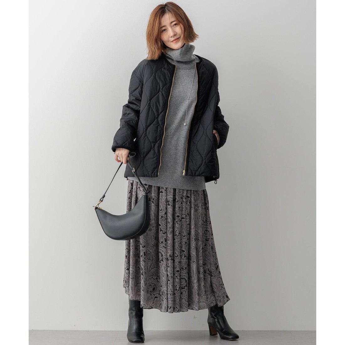 23区 【洗える】ピュアカシミヤ タートルネック ニット （ターコイズ