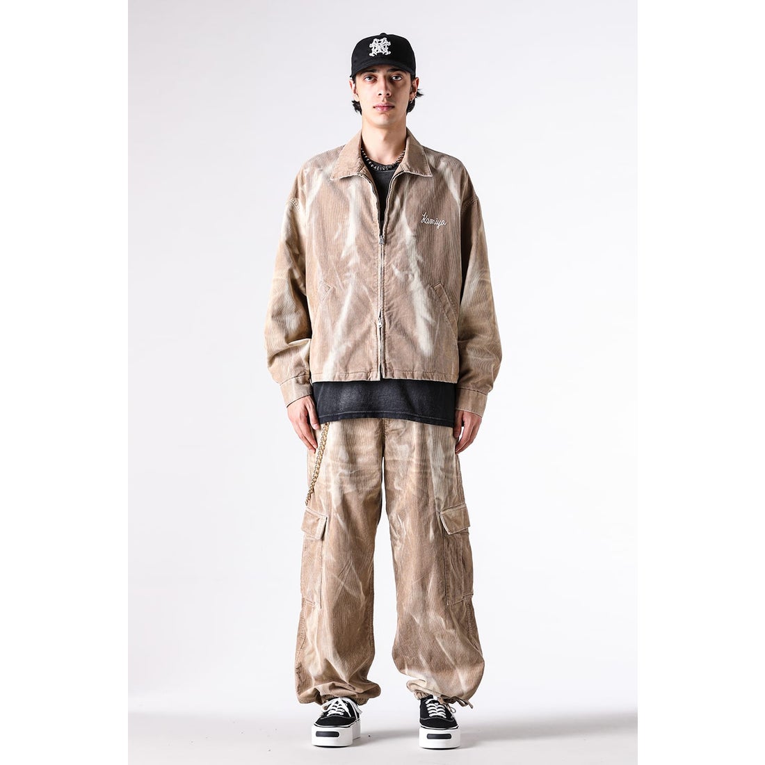KAMIYA Sun-Faded Corduroy Work Blouson （Beige） - Osaka / Kyoto