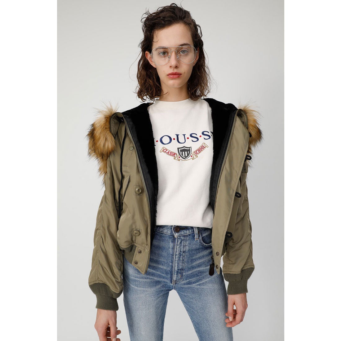 MOUSSY マウジー moussy ORIGINAL N2B （カーキ） -アウトレット通販