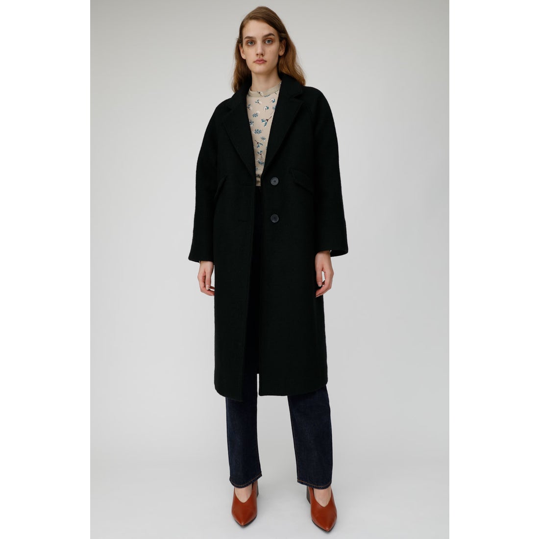 MOUSSY マウジー moussy SINGLE BREASTED LONG COAT （ダークオレンジ