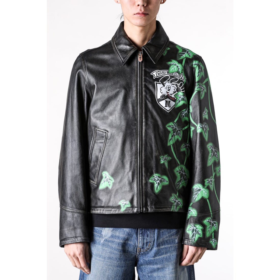 エムエーエスユー MASU MASU X VERDY M.B.C. Leather Sports Jacket