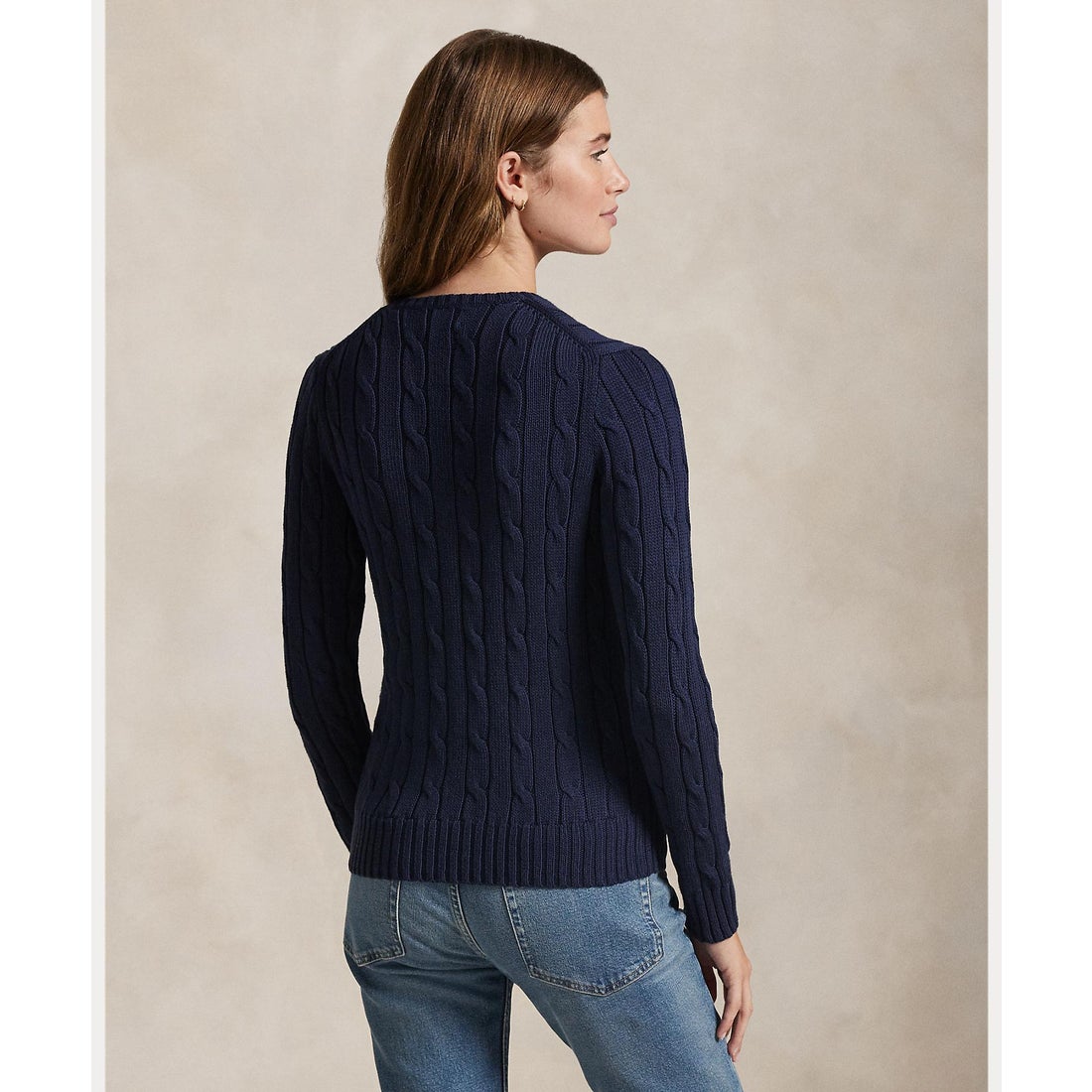ポロ ラルフ ローレン POLO RALPH LAUREN ケーブルニット コットン V
