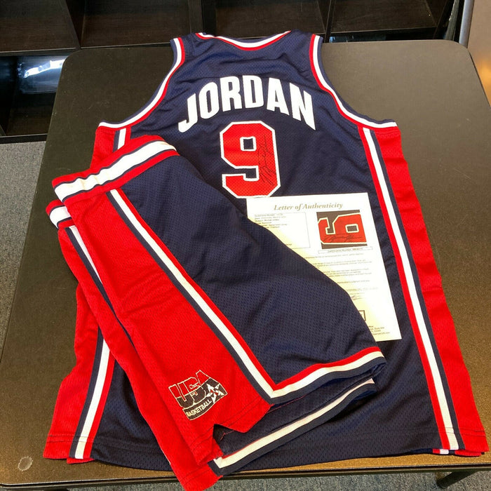 Michael Jordan Signed Game Used 1992 Team USA Dream Team Uniform