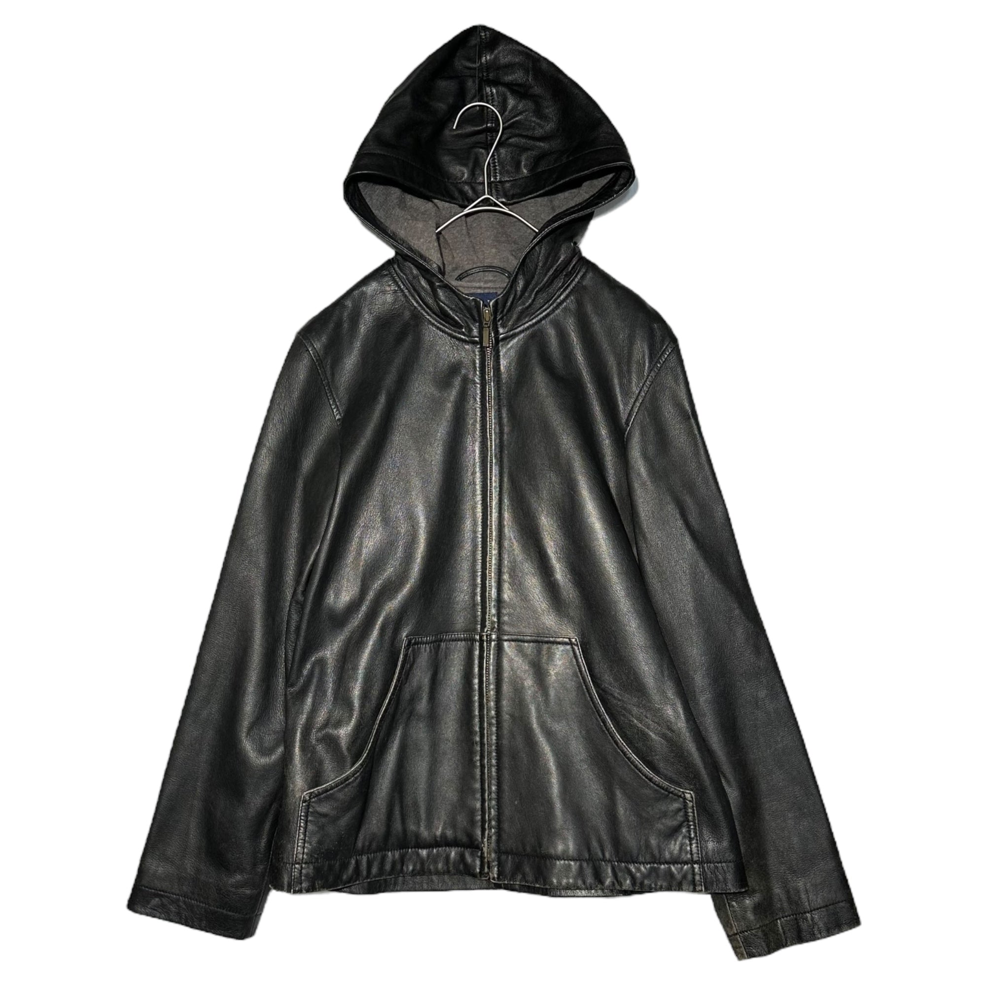OLD GAP(オールドギャップ) 90's Nappa Leather Hoodie ナッパ レザー
