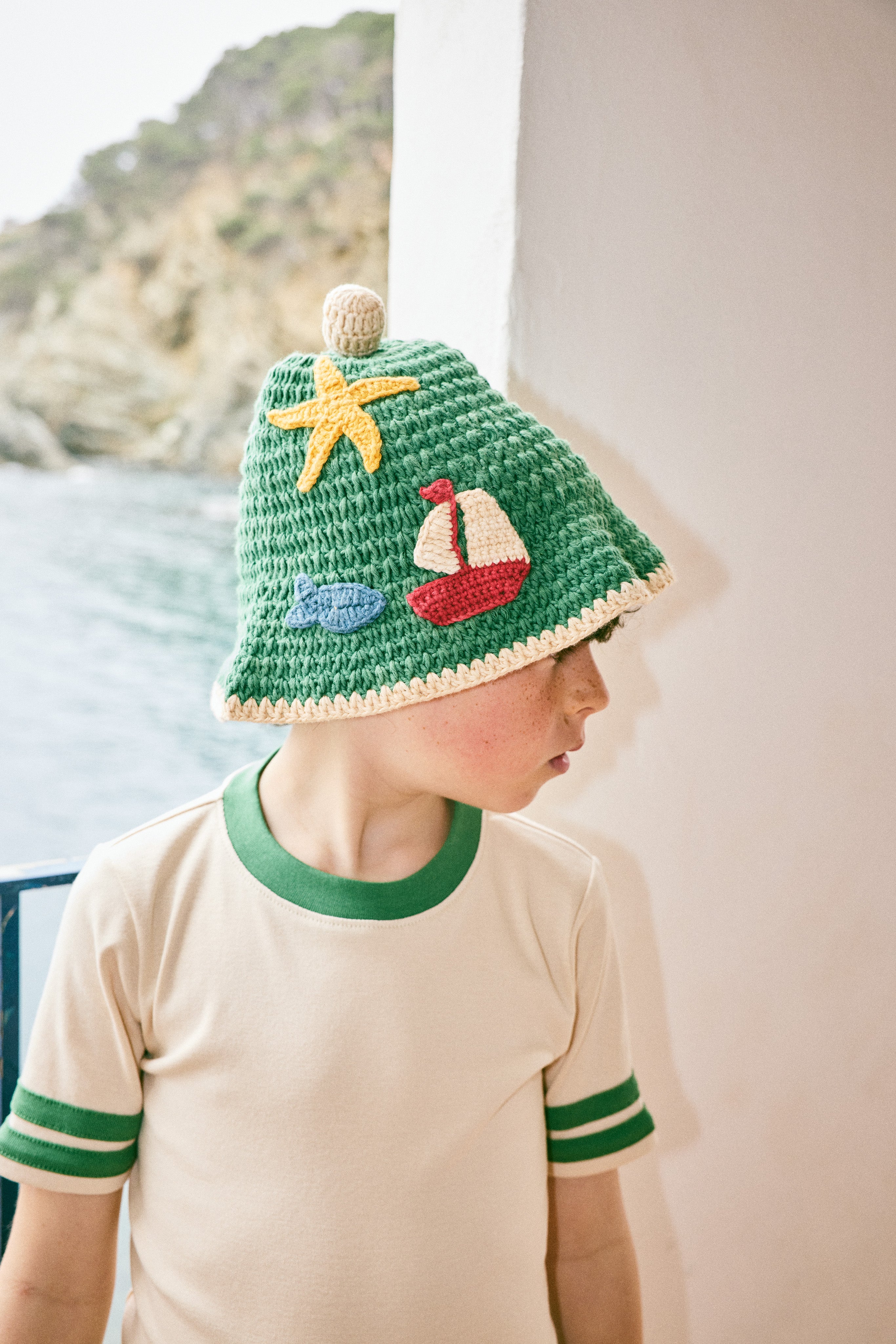 帽子 Misha&puff /beach hat/2-4y Misha & Puff beach hat 2-4y