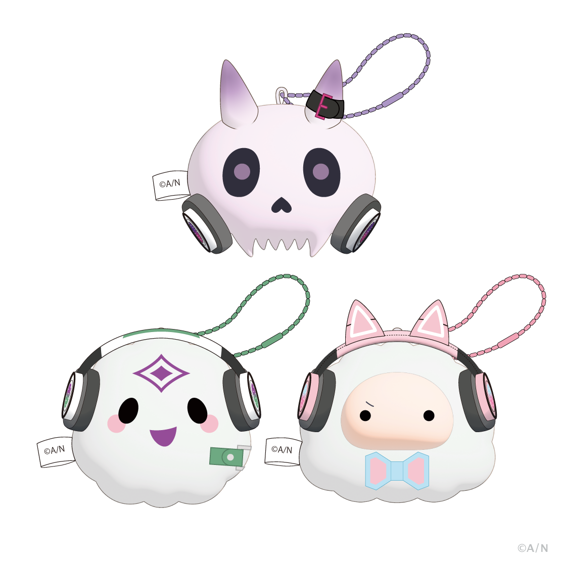 NIJISANJI Buddy Mode Type：Shu, Kagetsu & Nari】フェイスマスコット