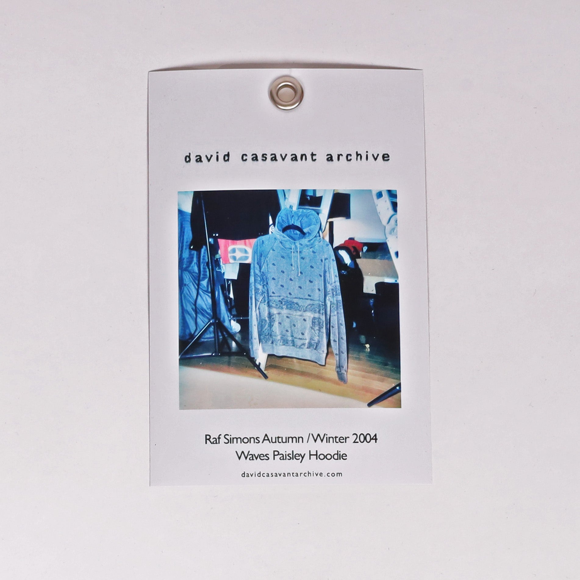Raf Simons Autumn / Winter 2004 Waves Paisley Hoodie – david