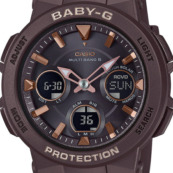 BABY-G BGA-2510-5AJF レディース 電波 ソーラー アナデジ ブラウン