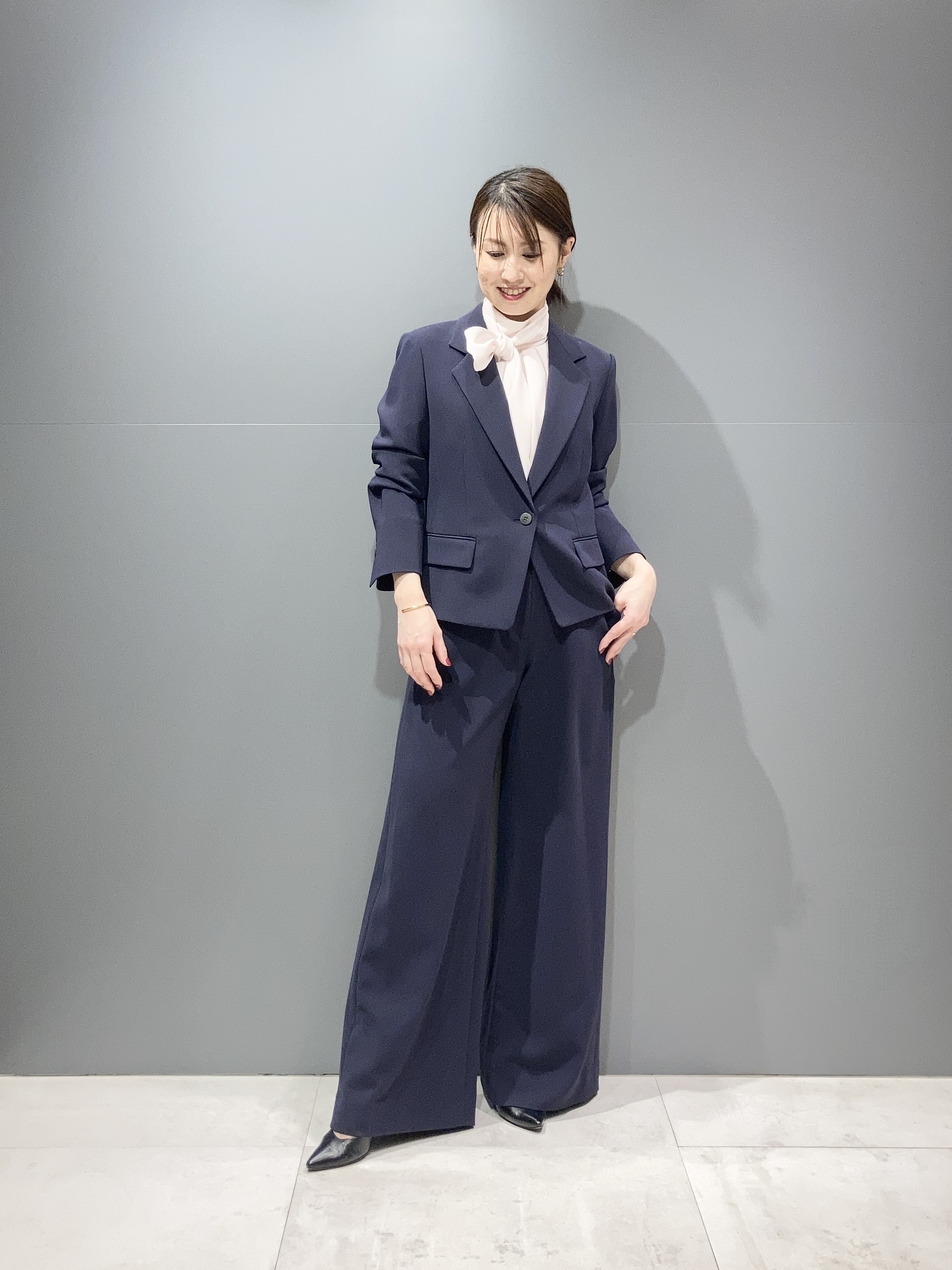 最高級ロロピアーナ×セオリーリュクス】シルク混 パンツ スーツ 40 L