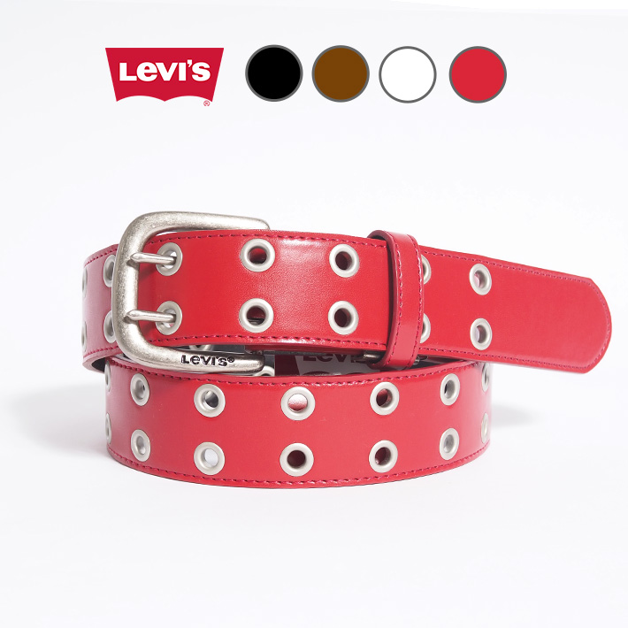 Levi's（リーバイス） LEVIS Levi's レザーベルト 合成皮革 ダブルピン