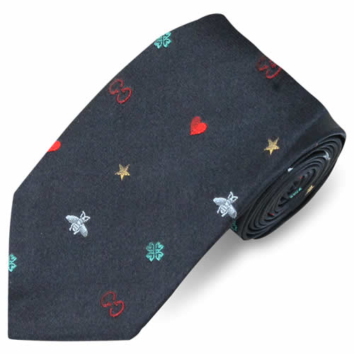 GUCCI（グッチ） ネクタイ レギュラータイ GG柄 蜂柄 ブランド 高級