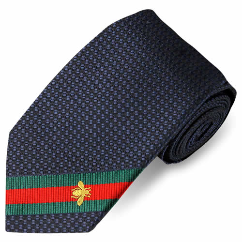 GUCCI（グッチ） ネクタイ ビー ハチ ストライプ柄 シルク イタリア製