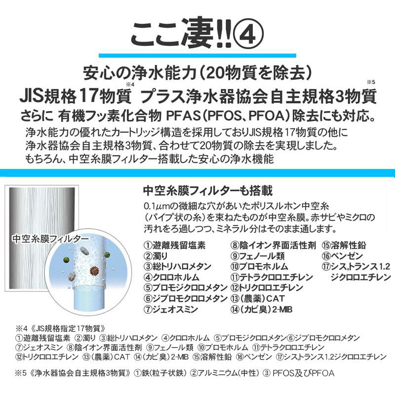 水素水生成器 電解還元水 ｜ ピュアナノ ZX-05 PFAS 除去可能（PFOS