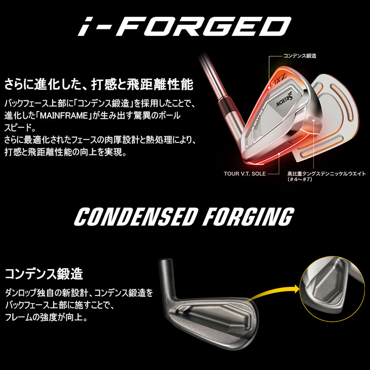 ZXi ZXi5 ブラッククロム アイアン6本set(5I-PW)[5P]スリクソンSRIXON