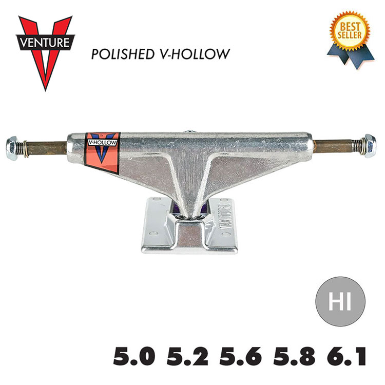 VENTURE TRUCKS (ベンチャー) V-HOLLOW ALL POLISHED HI 5.0 5.2 5.6
