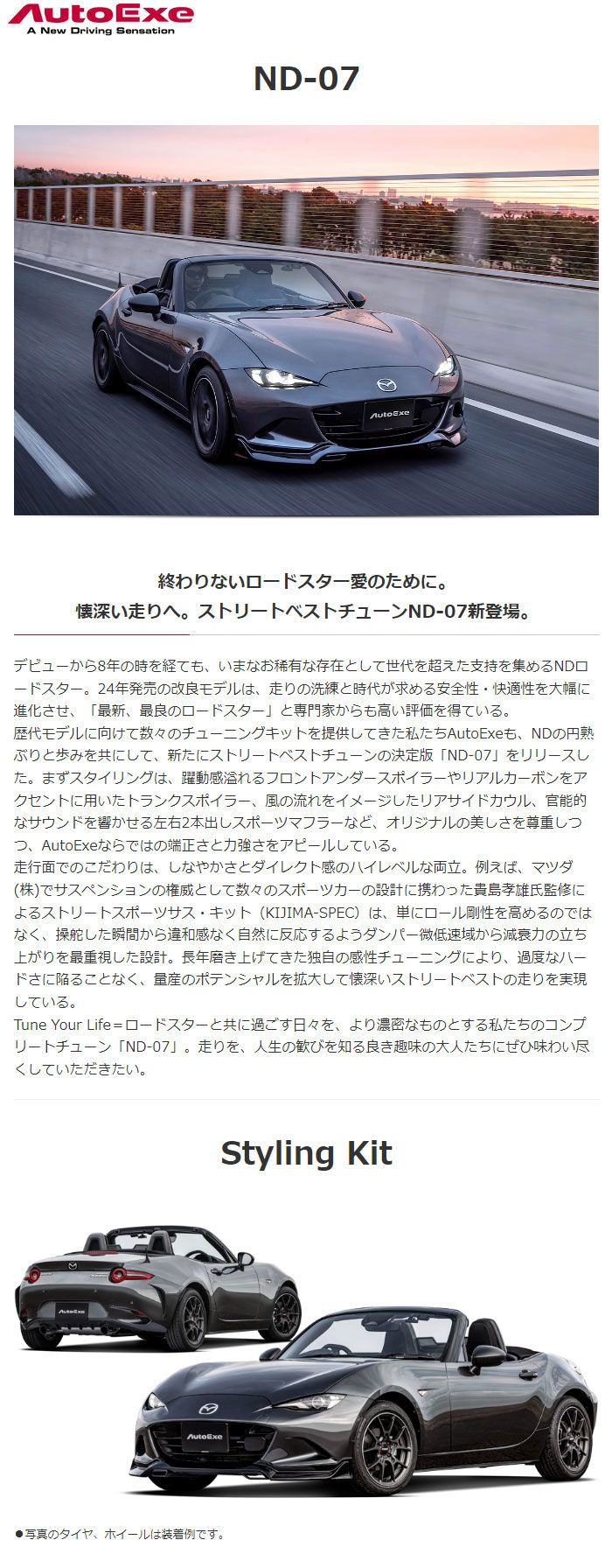 オートエクゼ 2024年6月発売予定 AutoExe スポーツマフラー デュアル