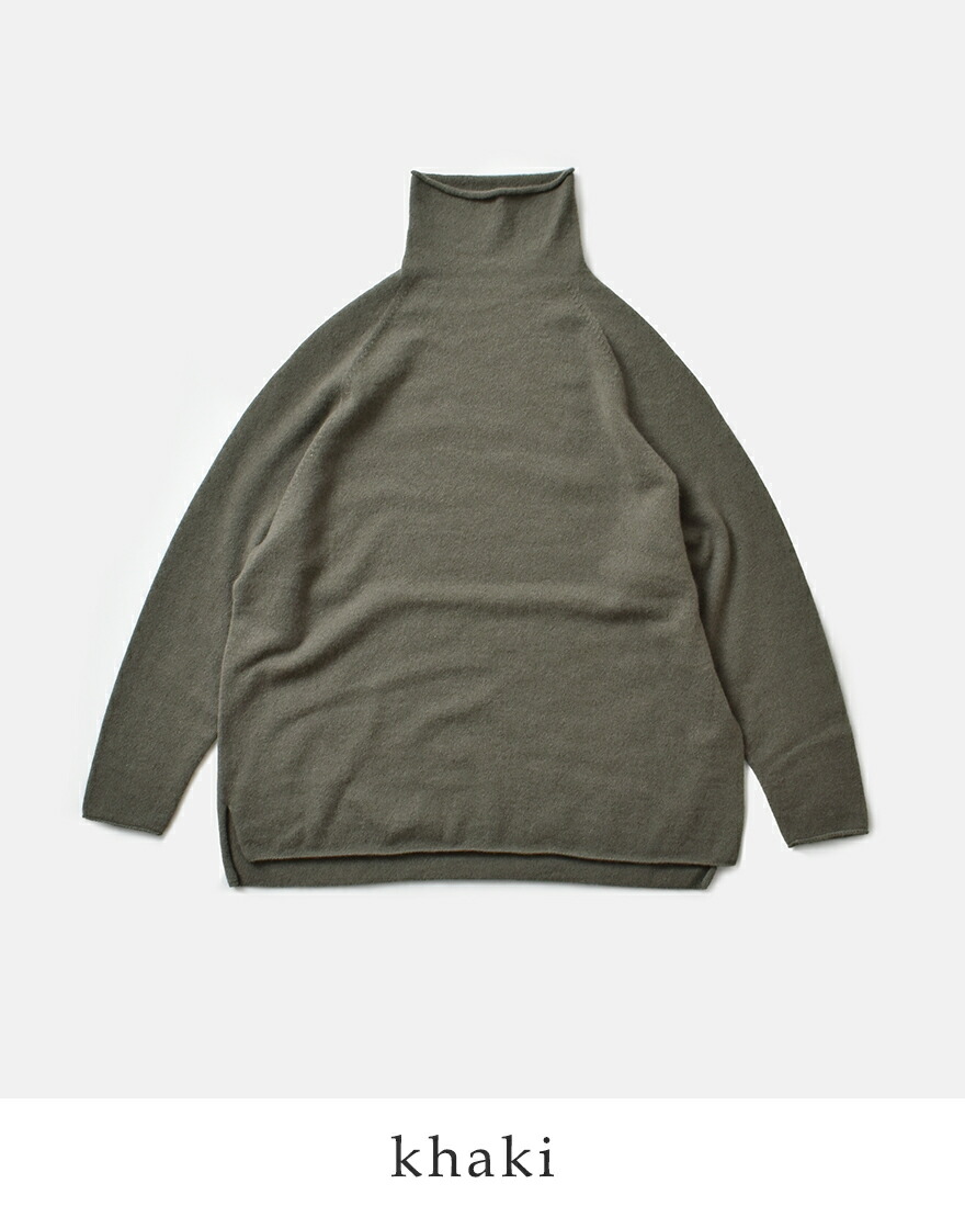 evam eva（エヴァムエヴァ） カシミヤ タートルネック プルオーバー