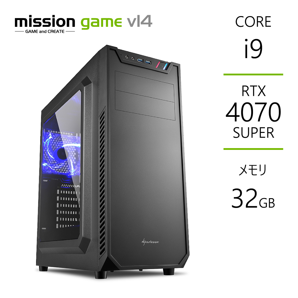 インテル（intel） ゲーミングPC RTX4070SUPER Core i9-14900KF メモリ