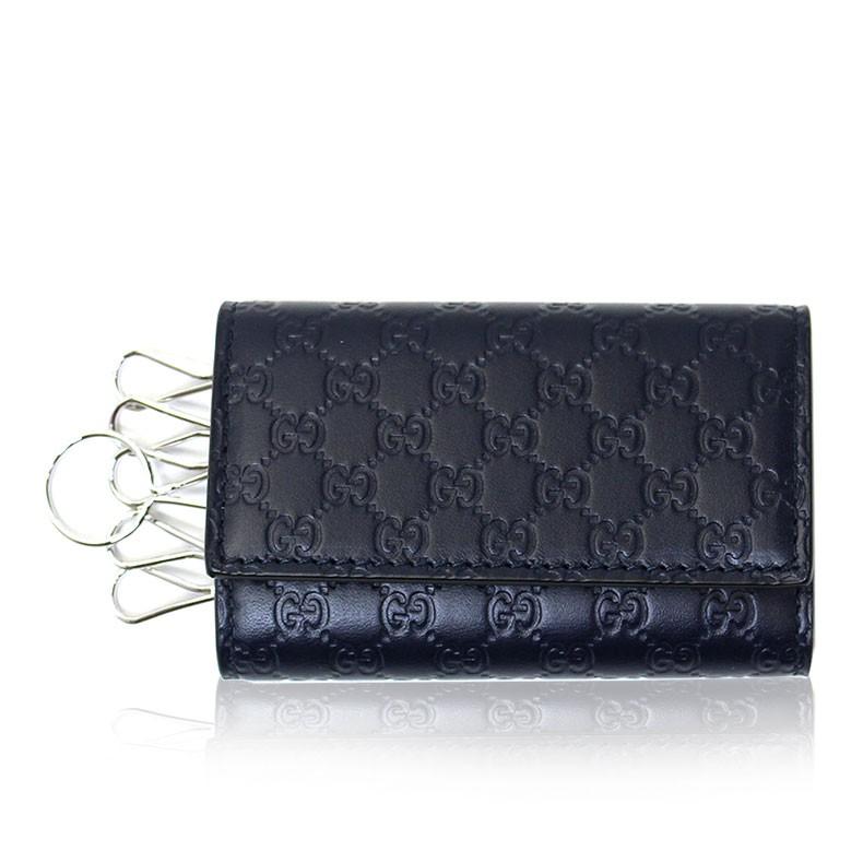 GUCCI（グッチ） GUCCI 6連 キーケース ネイビー マイクロ グッチシマ