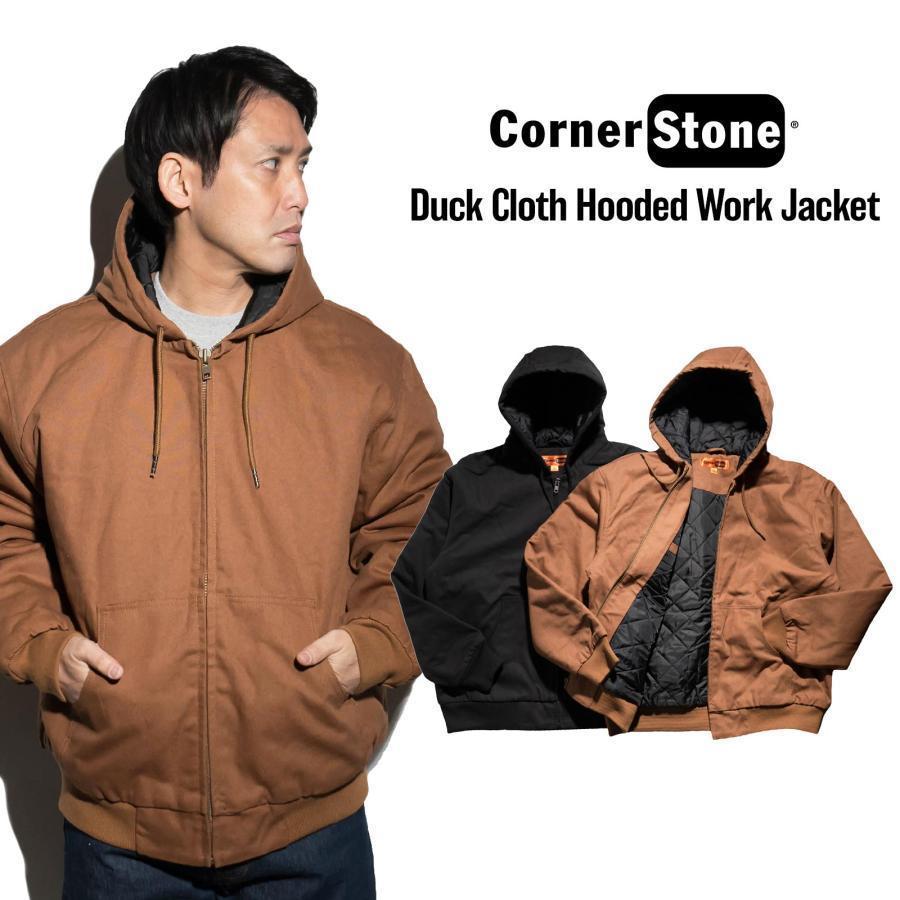 コーナーストーン CORNER STONE J763H ダッククロスフーデッドワーク