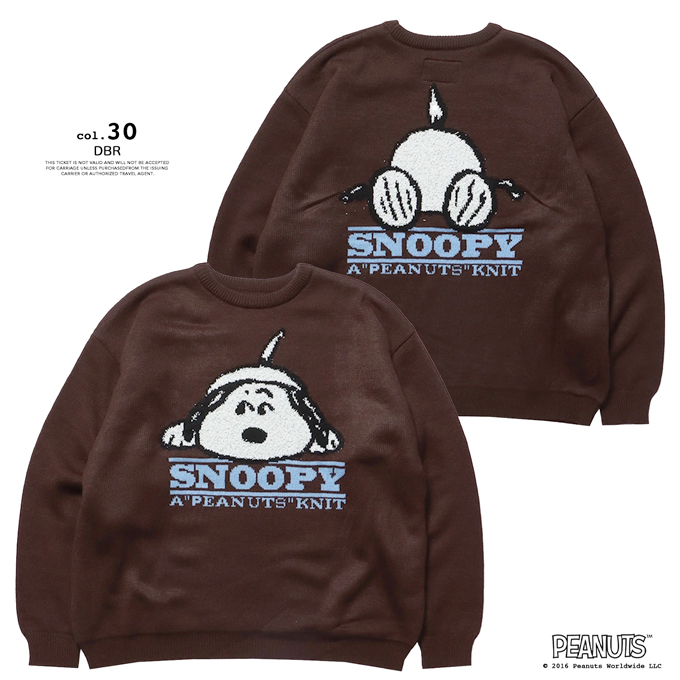 SEQUENZE SEQUENZ シークエンズ スヌーピー オーバーサイズ ニット