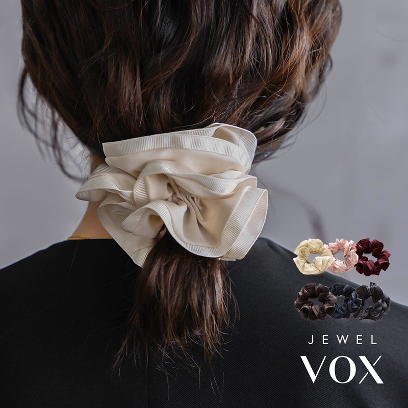 Jewel VOX シュシュ ヘアゴム グログラン ヘアアクセサリー まとめ髪