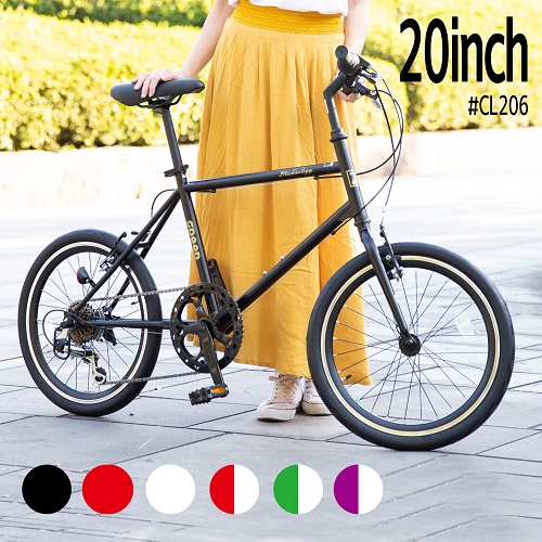 21Technology 自転車 ミニベロ 20インチ 小径車 クロスバイク シマノ6