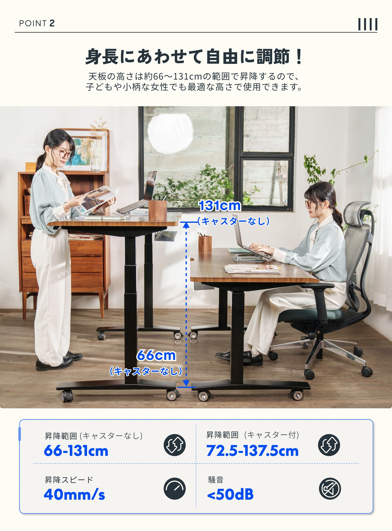 FlexiSpot 昇降デスク 140 電動 FlexiSpot E7H 昇降式デスク デスク 幅