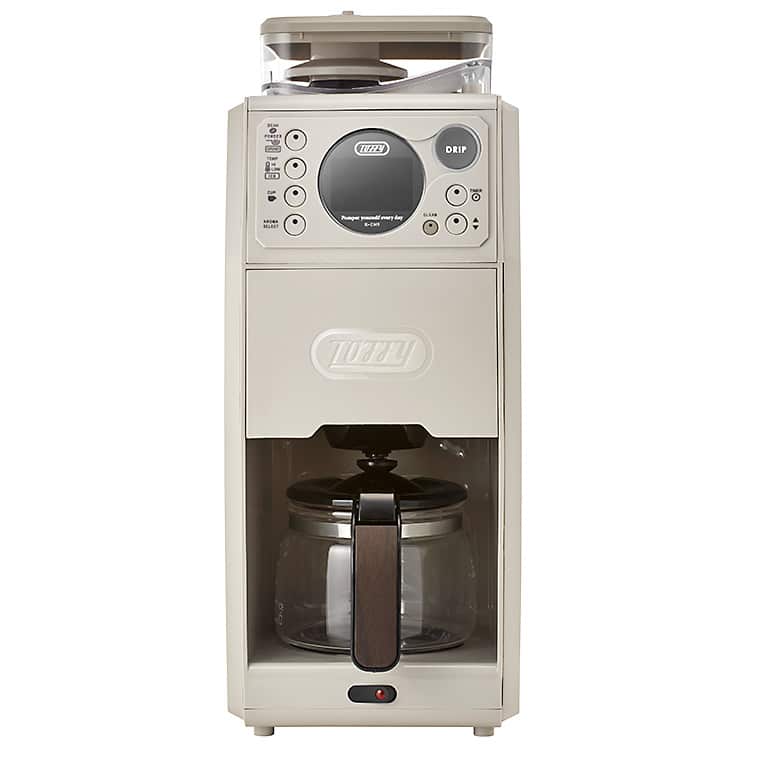 Toffy トフィー 全自動ミル付カスタムドリップコーヒーメーカー K-CM9