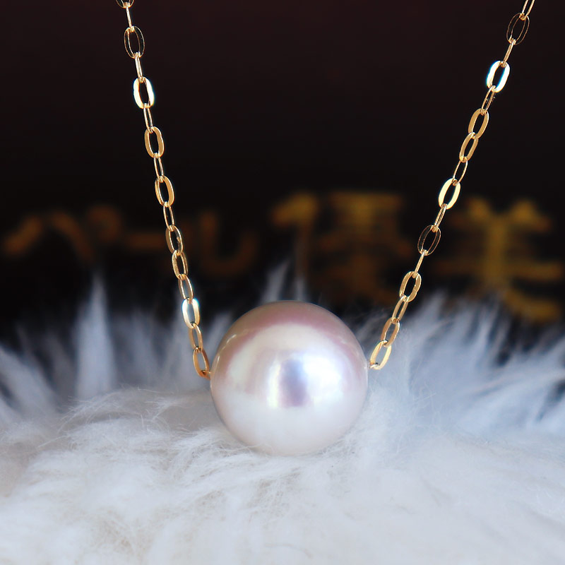 花珠級 真珠 アコヤ真珠 8-8.5mm 真珠 ネックレス K18 / PT850