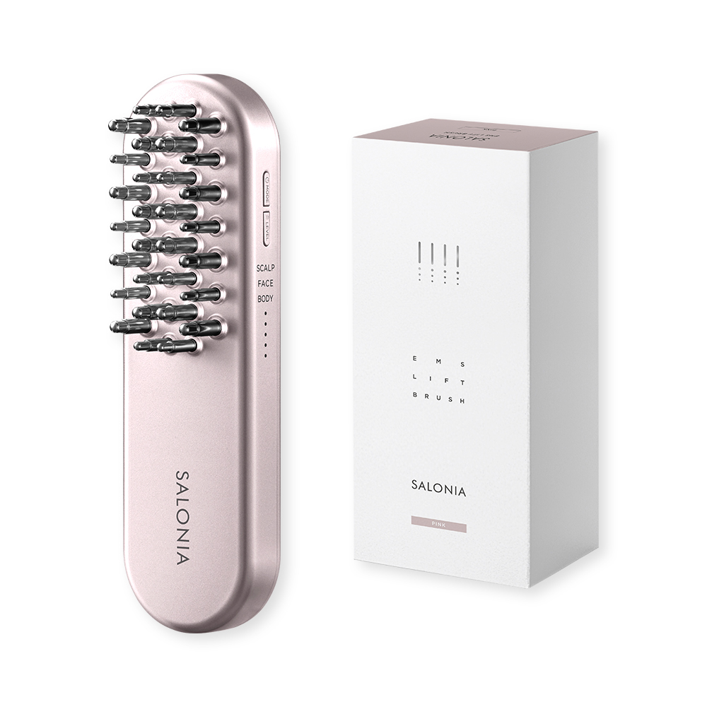 SALONIA（サロニア） 美顔器 ブラシ EMS リフトケア 頭皮 頭筋 ハリ