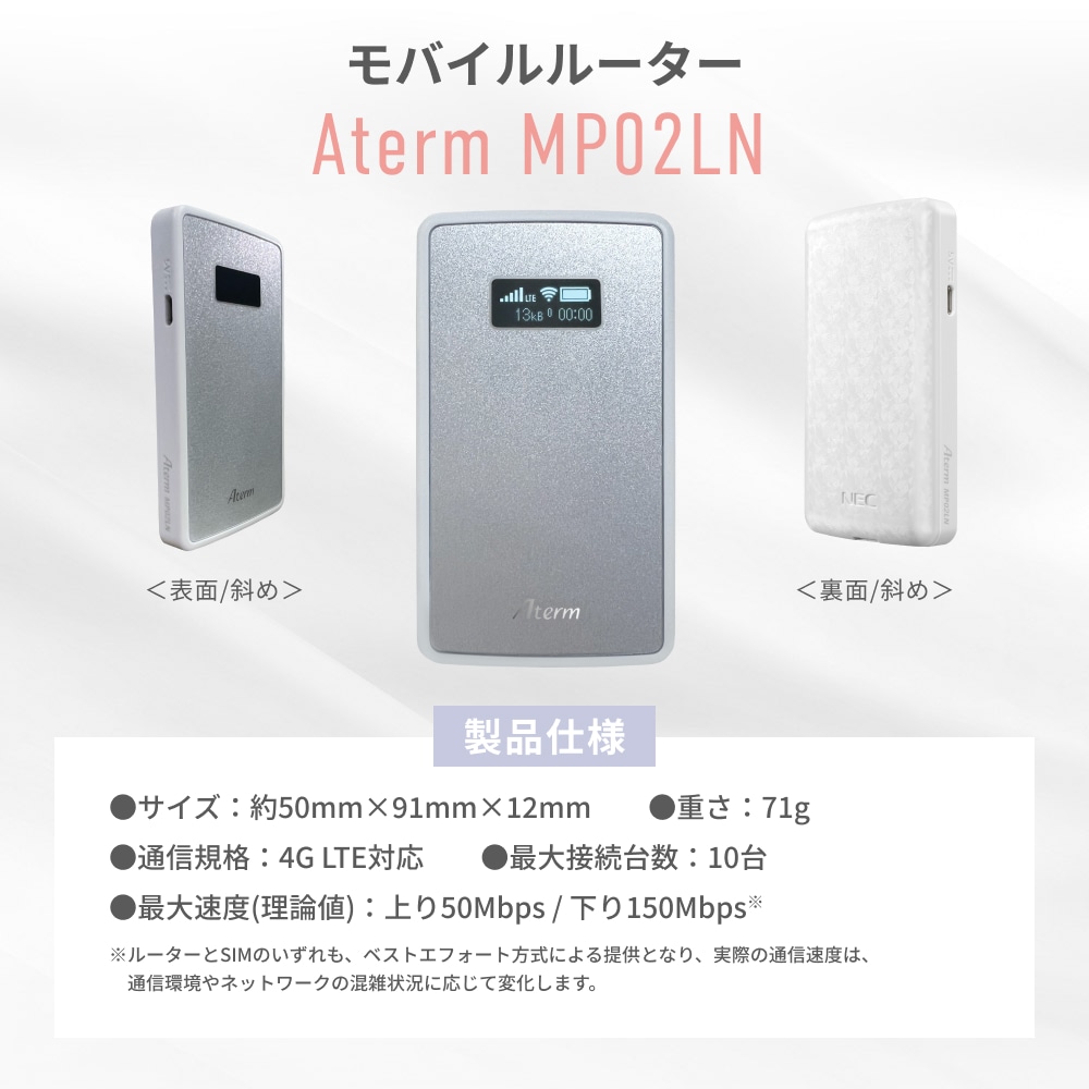 リチャージWiFi 【リチャージWiFi公式】10ギガ付き モバイルルーター