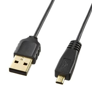 SANWA SUPPLY（サンワサプライ） 極細ミニUSB2.0ケーブル ミニ8ピン平