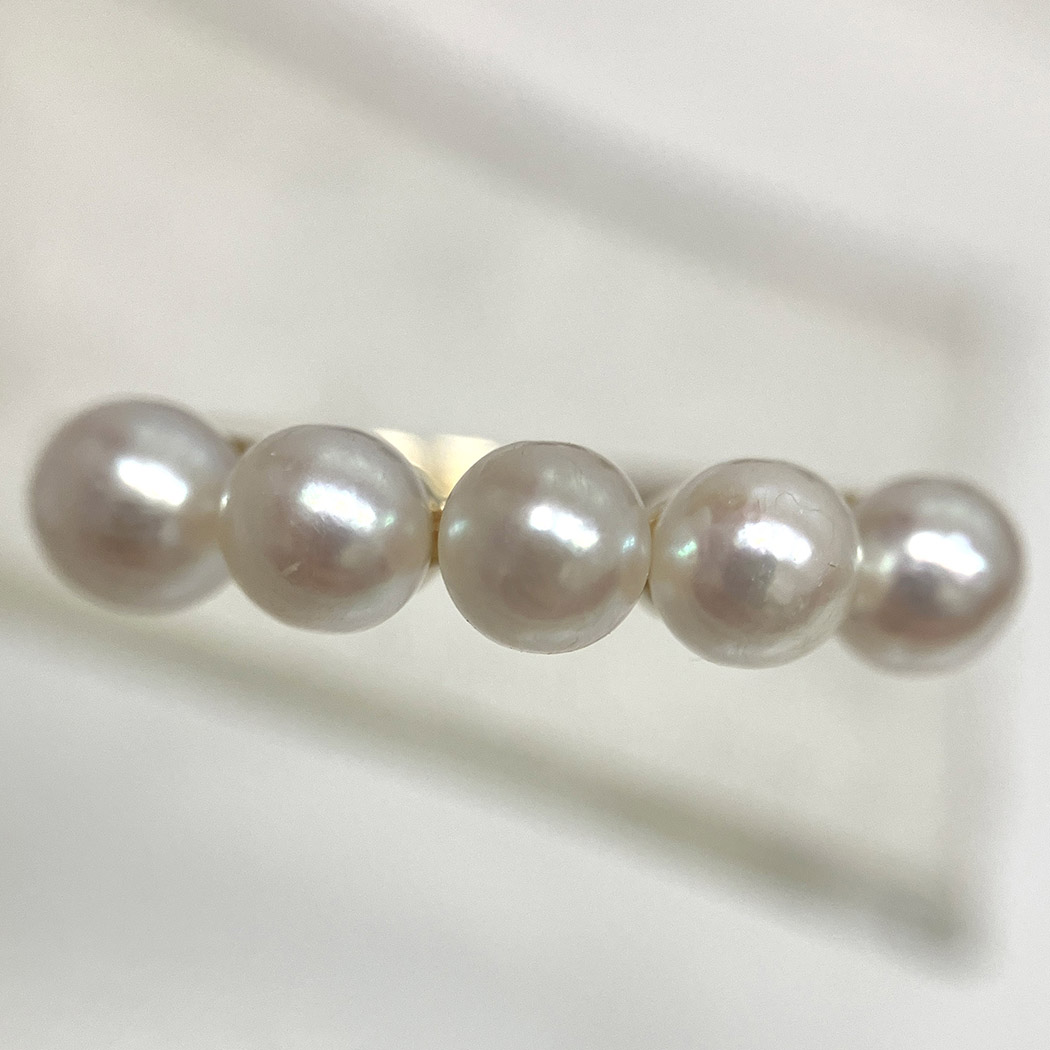MIKIMOTO（ミキモト） ベビーパールリング 仕上げ済み K18 6号