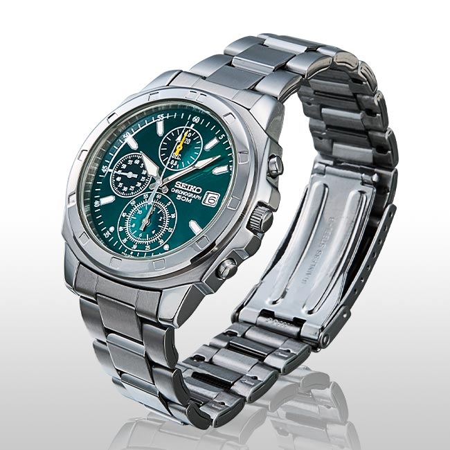 SEIKO（セイコー） クロノグラフ グリーン文字盤 （海外モデル