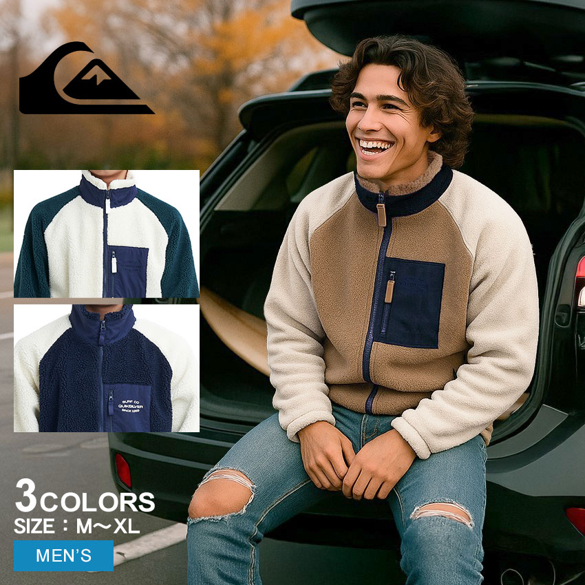 Quiksilver（クイックシルバー） フリースジャケット メンズ ボア