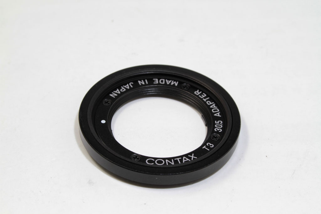 中古 コンタックス T3用30.5アダプターブラック + Pフィルター30.5mm