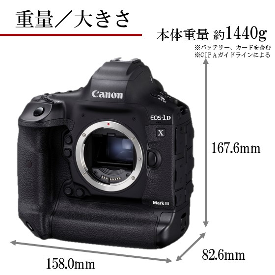 EOS-1D X Mark III・ボディー（レンズは付きません）：通販｜キヤノン