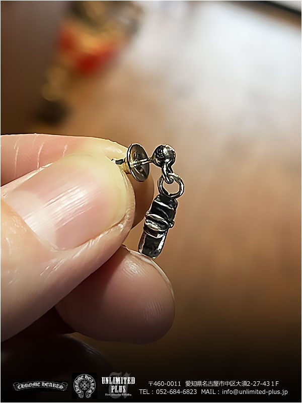 クロムハーツ 在庫あり！ピアス ドロップ スタックCHクロス！即日配送