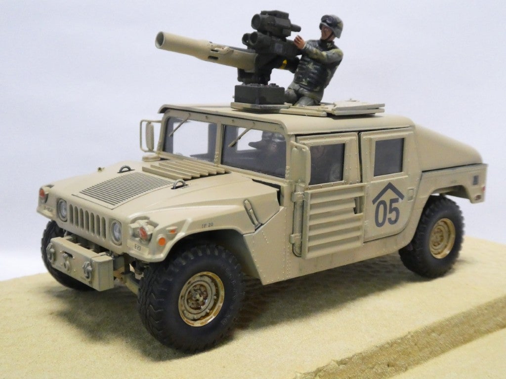 タミヤ 1/35 アメリカ陸軍 ハンビー TOW ミサイルキャリヤー 完成品