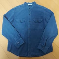 テンダーロイン 本店限定 藍染スタンドカラーシャツ - メルカリ