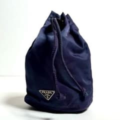 希少カラー】プラダ 巾着バッグ ポーチ テスートナイロン ドロー