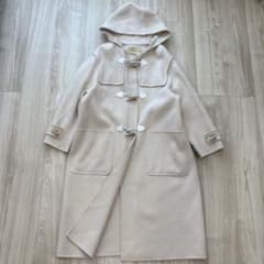 美品】UNITED ARROWS ダブルフェイス ダッフルコート オフホワイト