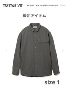最新 nonnative WORKER ZIP SHIRT C/Li TWILL - メルカリ