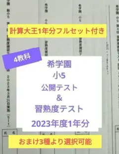 2026年最新】希学園 公開テスト 小5の人気アイテム - メルカリ
