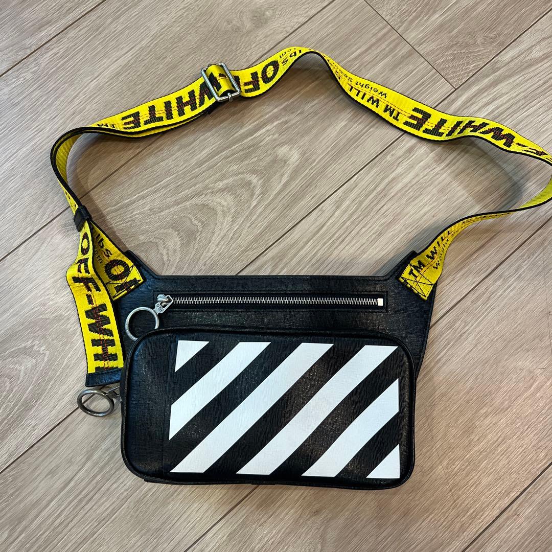 OFF-WHITE ショルダーバッグ 〇〇 Off-White オフホワイト DIAG バインダー クリップ ショルダー