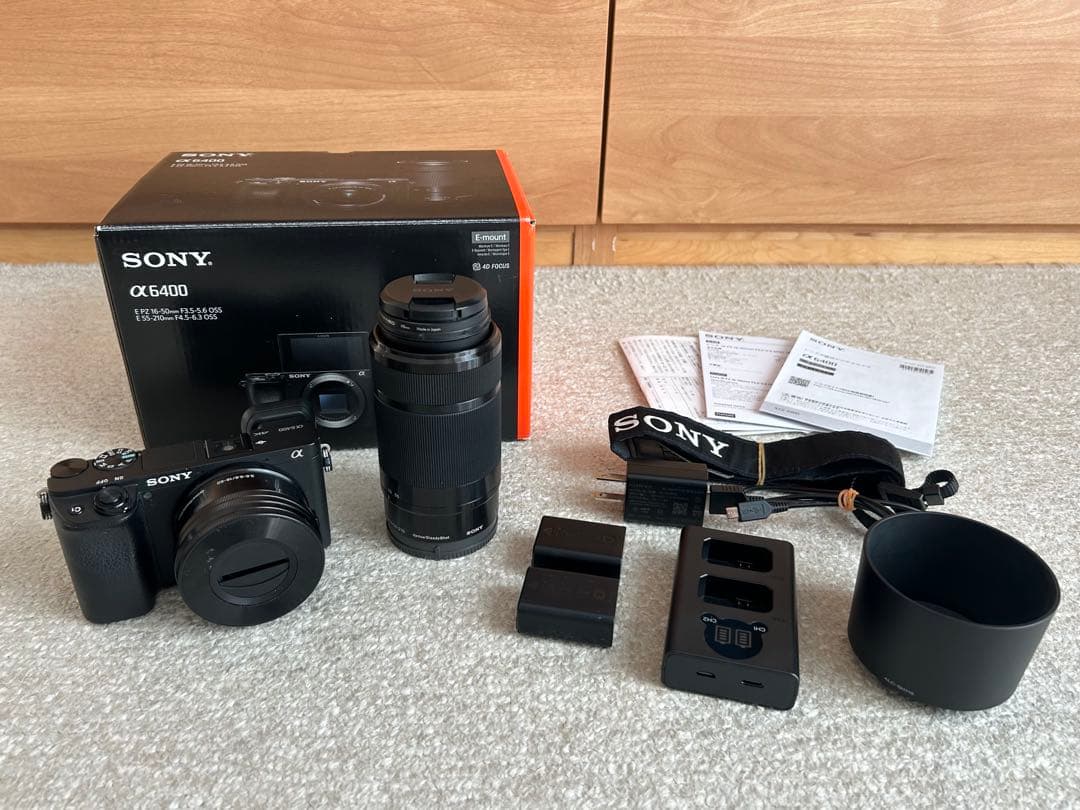 SONY α6400 ダブルズームレンズセット SONY α6400 ILCE-6400X ダブルズームレンズキット [ブラック] 価格比較