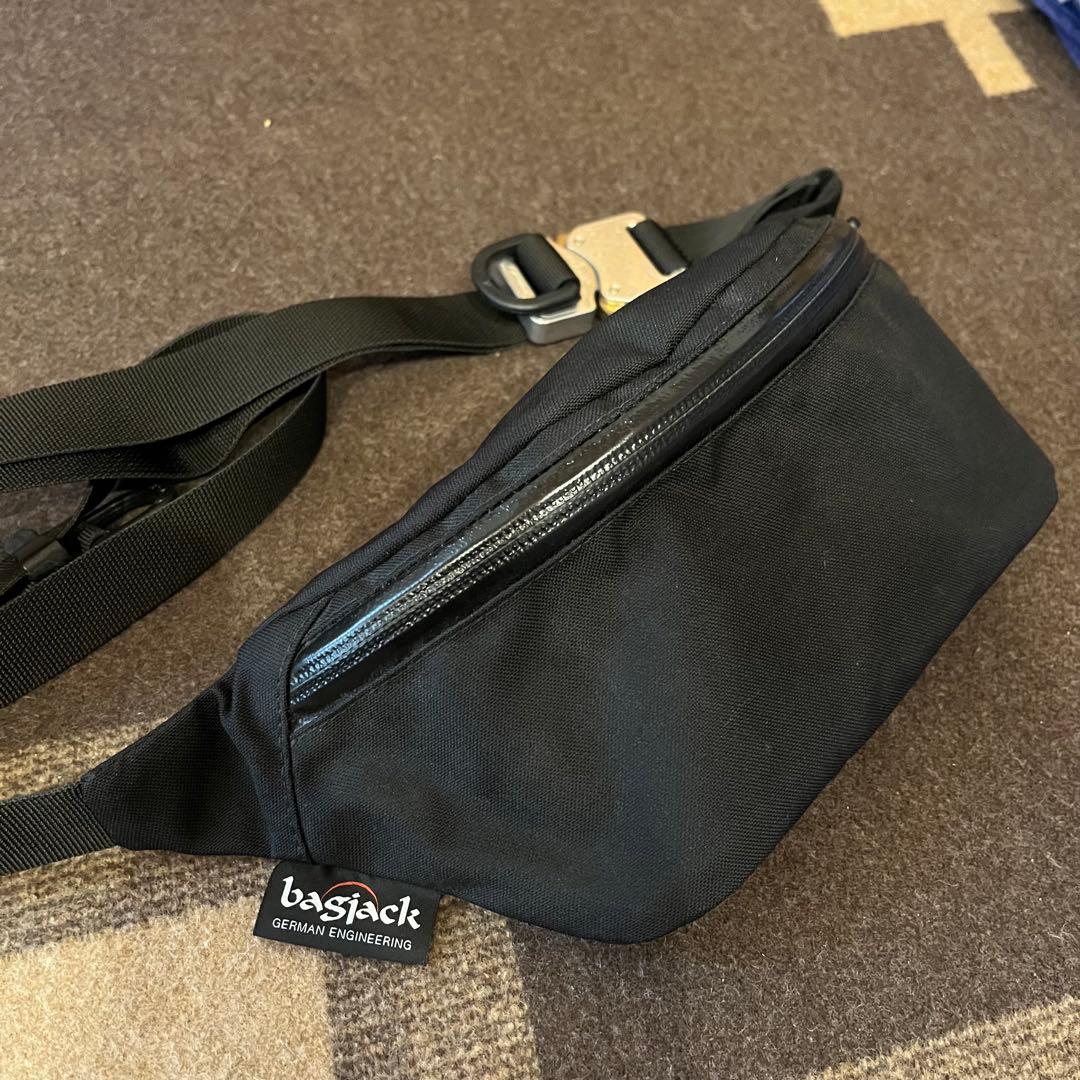 bagjack bshop別注 コブラバックル ヒップバッグ コーデュラ 黒 bagjack | コーデュラナイロン コブラバックルヒップバッグ（ボディ