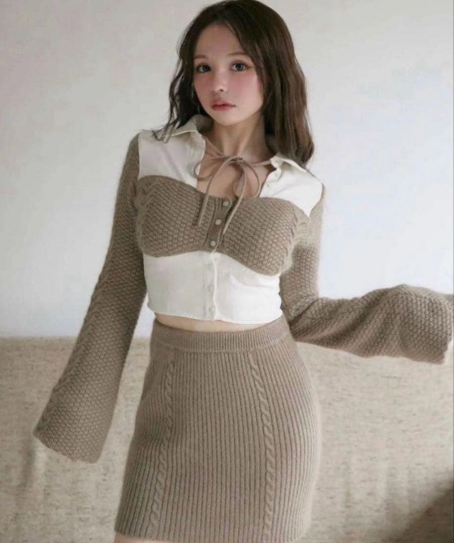 トップス andmary Luna angora set up ANDMARY】Luna angora set up