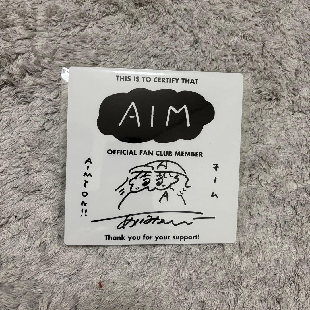 【希少】あいみょん AIM ファンクラブ限定Tシャツ 直筆サイン色紙　※おまけ付 希少】あいみょん AIM ファンクラブ限定Tシャツ 直筆サイン色紙